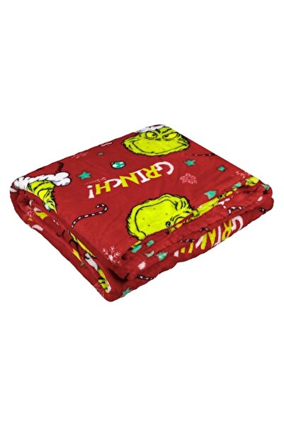 OEM Red velvety decorative Grinch blanket 200x150 cm