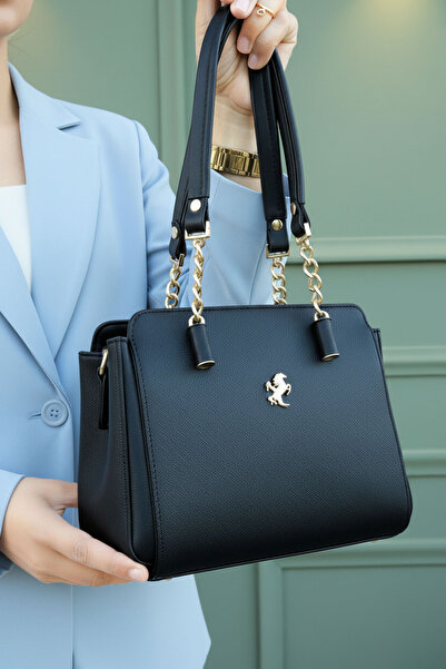 POLO CLUB Women's Polo 4 Compartment Chain Detailed Long Crossbody Strap & Handbag (24X19 cm)