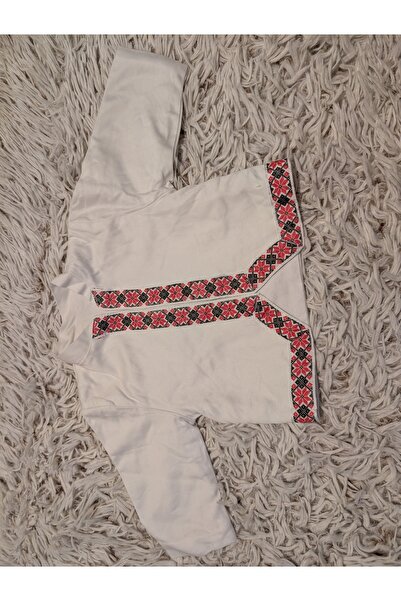 Handmade Minis Boutique Christening suit with traditional motifs for little boy Handmade MInis Boutique, 3-6 months