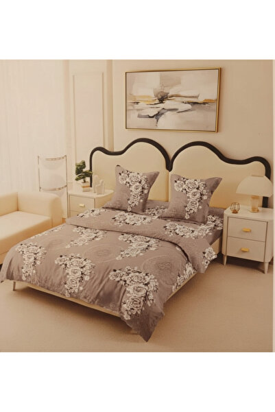 Casa Pucioasa 4-piece bedding set King-size Peony Beige (200 cm x 200-230 cm)