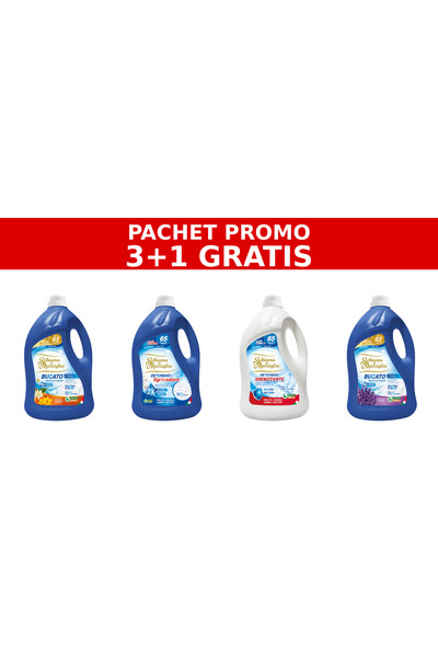 Schiuma di Marsiglia PACHET PROMO 3+1 – ARANCIO, SGRASSATORE, IGIENIZZANTE, L...