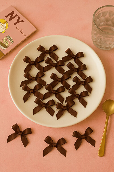 Massaltay Satin Bow 10 Pieces – Cake, Gift, Bag, Baby Candy, Decoration and Decorative Accessory