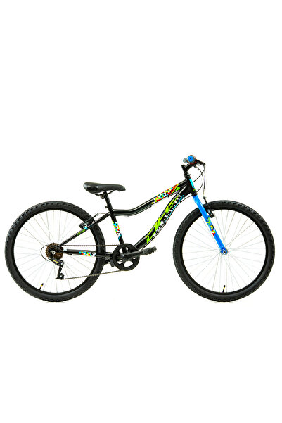 DHS Bicicleta Copii Plasma - 24 Inch, Negru-Albastru