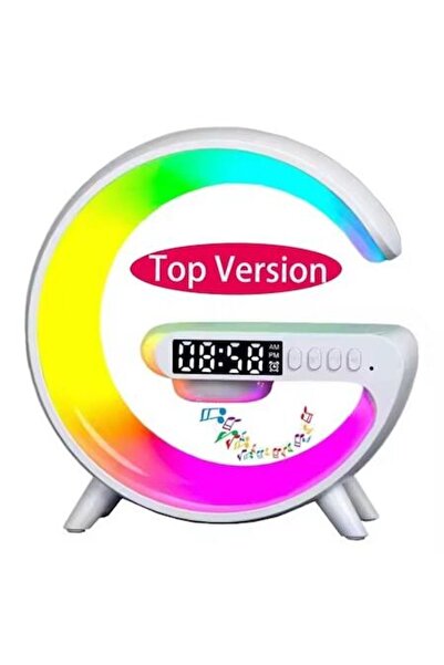 OEM Multifunctional smart clock with LED lights, speaker and fast wireless charging