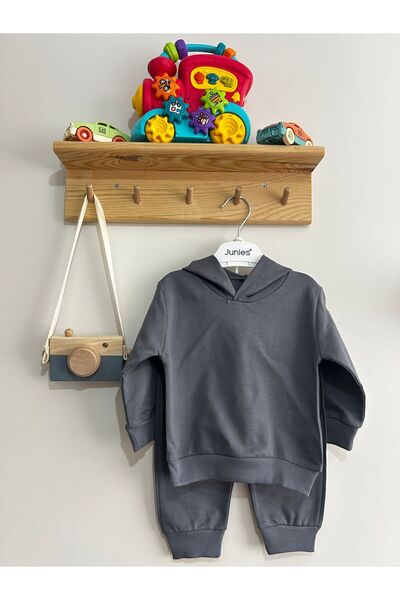 Junies Baby Unisex K Hooded Baby Set