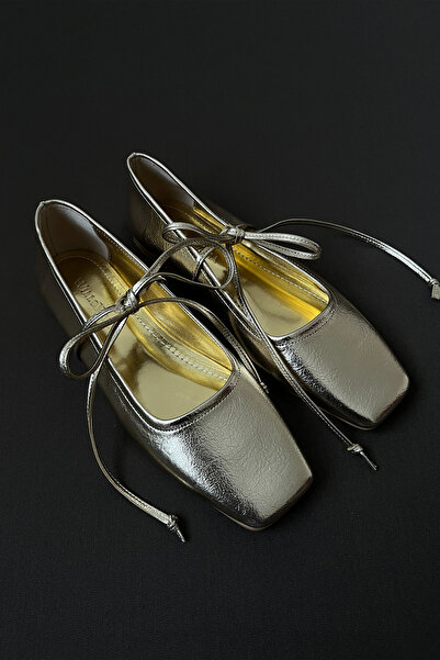 WilloWara Kadın Bağcıklı Babet Bale