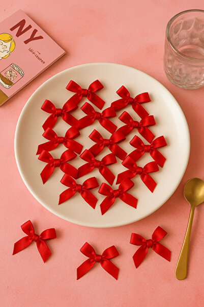 Massaltay Satin Bow 10 Pieces – Cake, Gift, Bag, Baby Candy, Decoration and Decorative Accessory