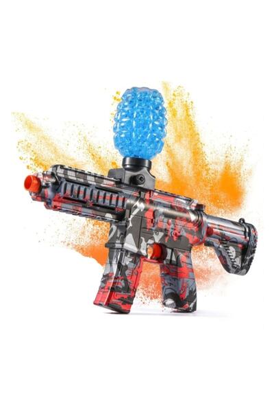 MASHASHOP Orbeez Toy Gun, Noise Suppressor, for Gel Beads, Orange/Black, 28 cm
