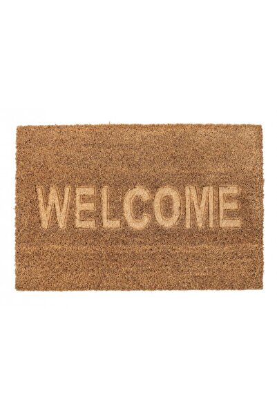 Bizzotto Doormat coconut fiber brown Welcome 40x60 cm