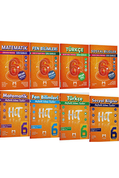 Mozaik Yayınları 6. Sınıf Matematik Fen Türkçe Sosyal Soru Bankası ve HİT Den...