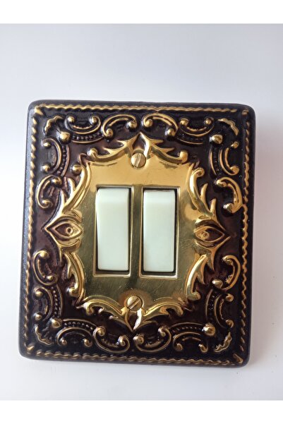 BUFER Sultan Vintage Nostaljik Retro Sıva Altı Komütatör ( Çiftli Anahtar ) 1...