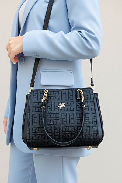 POLO CLUB Women's Polo 4 Compartment Chain Detailed Long Crossbody Strap & Handbag (24X19 cm)