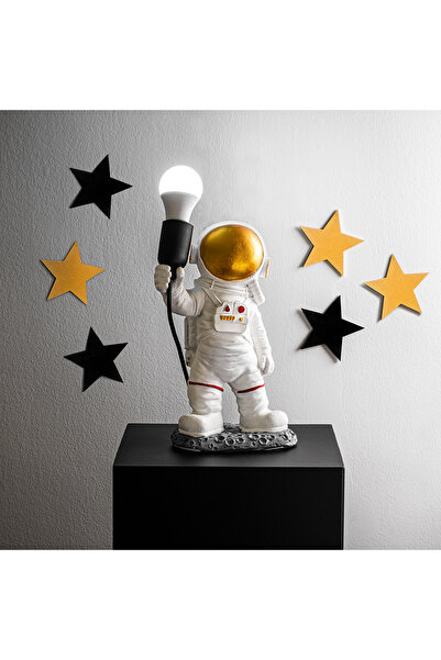 MOİRA Astronot Masa Lambası Dekoratif Çocuk Odası Gece Lambası E27 Duylu Uzay...