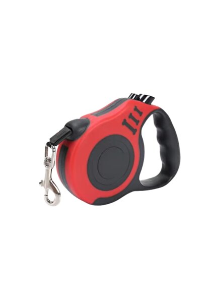 ADLUMUS Retractable leash for walking medium or large dogs and cats, 5m, RED