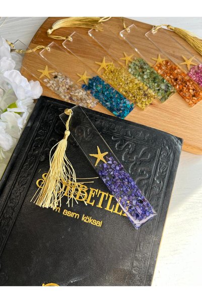 Sultan Tasarım Colorful Seashell Epoxy Bookmark