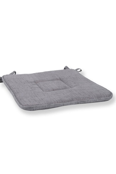 OEM Chair Cushion, Gray, 39x39x3 cm, 65% Cotton 35% Polyester