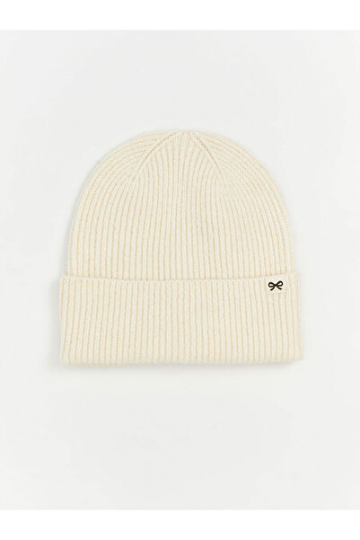 LC Waikiki Rmz Gi̇yi̇m Farkiyla Bow Embroidered Women's Knitwear Beanie