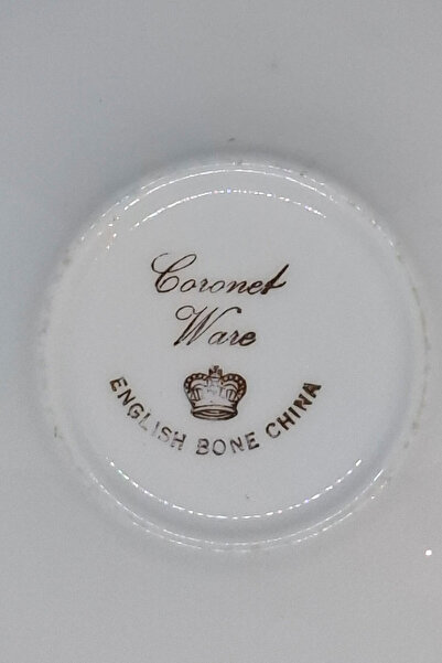 Coronet English Bone China Tea Cup Saucer 14 cm