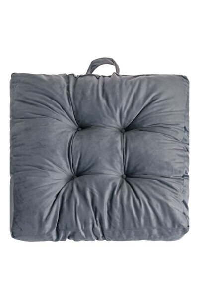 OEM Pernă de podea din catifea gri 43x43cm