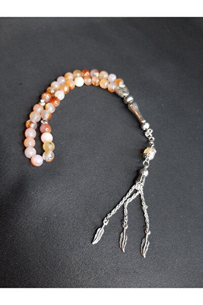 MRYart Beige Color Stylish Design Agate Stone Prayer Beads