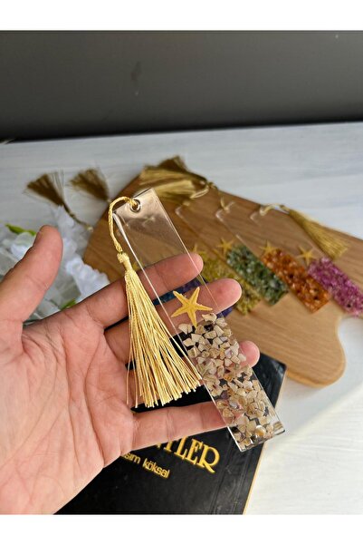 Sultan Tasarım Εποξειδικός σελιδοδείκτης με πολύχρωμες κοχύλιες