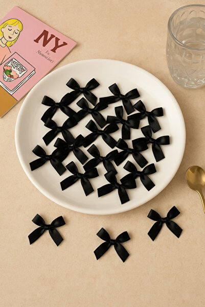 Massaltay Satin Bow 10 Pieces – Cake, Gift, Bag, Baby Candy, Decoration and Decorative Accessory