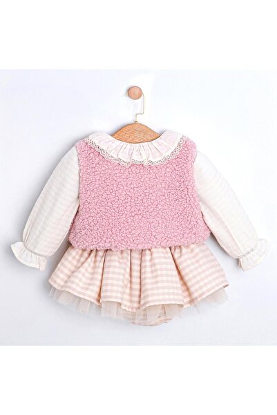 ministok Amaris Vest Blouse and Skirt with Bag Accessories Triple Baby Girl Set