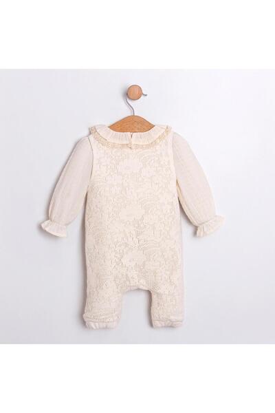 ministok Mina Ruffle Collar Lace Bag Accessory Baby Girl Romper