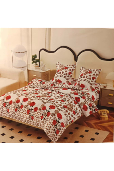 Casa Pucioasa 4-piece King-size Bedding Set Red Rose (200 cm x 200-230 cm)