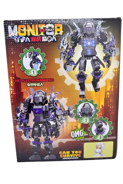 JPT Set robot de toaletă Skibidi Dr Electromagnetic JX080