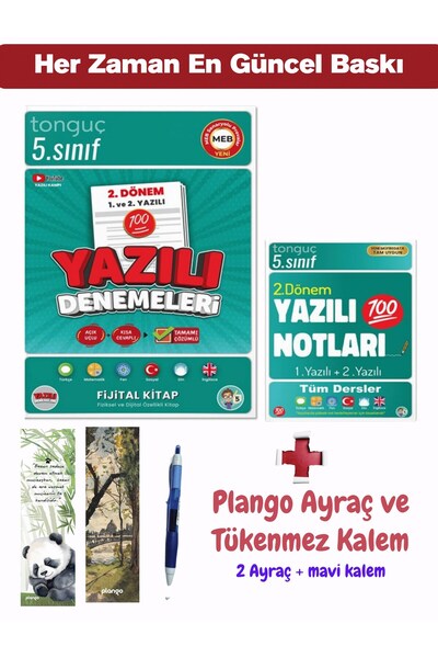 Tonguç Yayınları 5. Sınıf Yazılı Notları ve Denemeleri 2. DÖNEM - Plango Kita...