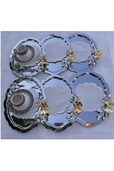 denizhomecollection 6 Li Oval Presentation and Coffee Tray