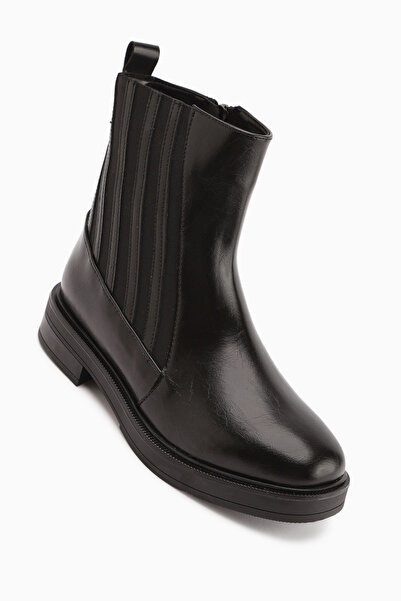 Limoya Lena Black Rubber Detailed Women's Boots