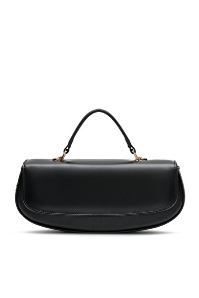 Didosbag تشيكي - زيتون رقم 12 |   حقيبة كتف من الجلد الأسود