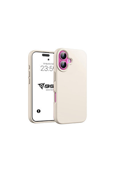 BABİLDEN iPhone 16Plus Kılıf İnce Sıvı Silikon 3 Katmanlı Tam Kaplamalı Yumuş...