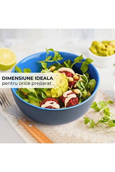 MIAMIO Set of 6 Ceramic Bowls, Le Papillon Collection, Multicolor, 600 ml