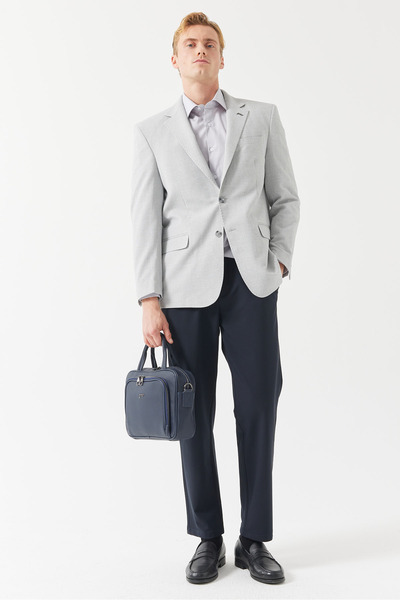 PAULMARK Ανδρικό μονόχρωμο μπουφάν με γιακά