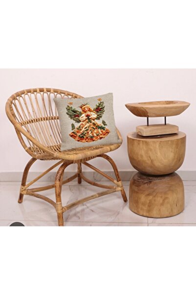 MİNOZA Цифрово отпечатан декоративен калъф за възглавница с мотив коледен ангел