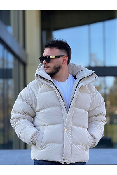 KINGAF Men's Inflatable Hooded Coat