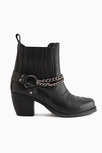 Limoya Deana Black Embroidered Women's Western Boots