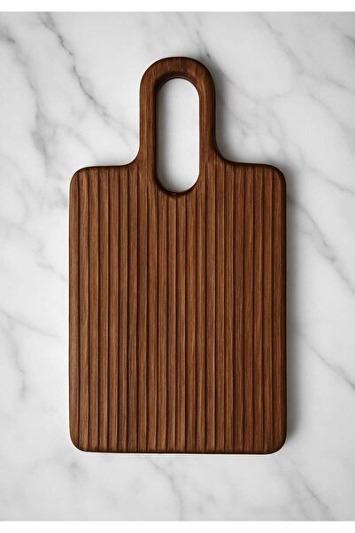 WoodBay Handmade Corrugated 100% Walnut Wood Pasta Shaping-Cutting Board 25X19 cm (Solid)