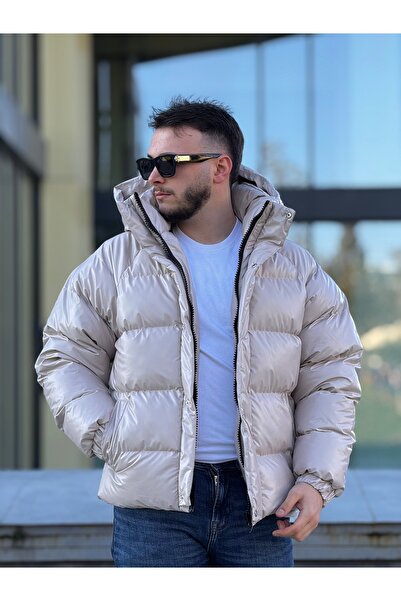 KINGAF Men's Inflatable Hooded Coat