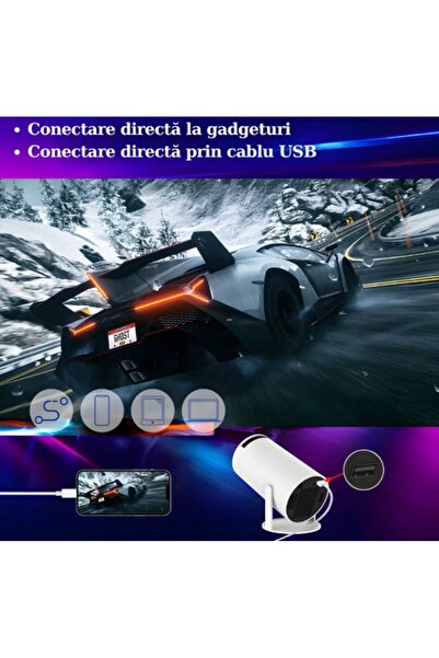 hoffmans Smart 4K Ultra HD Projector – 260 ANSI, 9000 Lumens, Android TV 14, Wi-Fi, Bluetooth 5.0