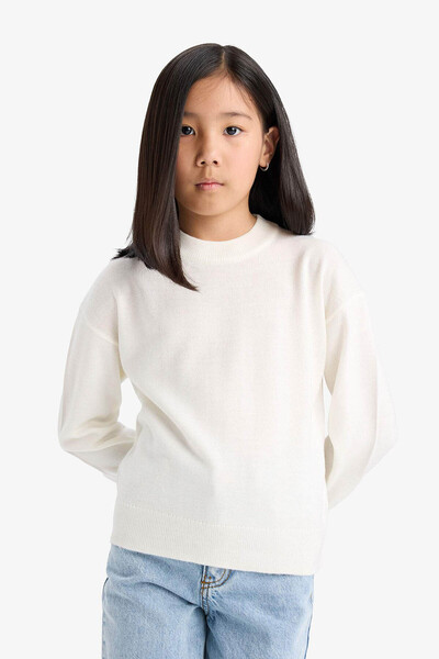 DeFacto Ecru Girl's Sweater C6902A8/Er105