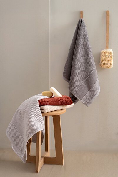 TICOTTO Duru 50×85 cm 100% Cotton Towel Set – 4 Pieces, Highly Absorbent, Hand and Face Towels