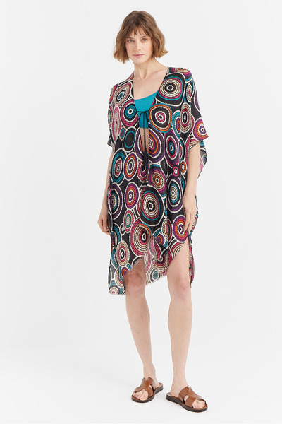 PAULMARK Women's Ring Patterned Pareo