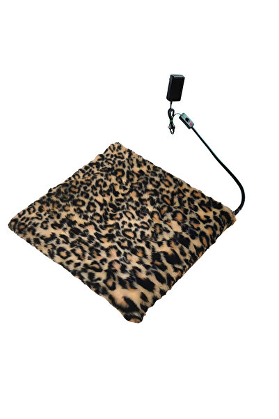 POWERTEC Peluş Isıtıcılı Kedi Köpek Minderi Kedi Isıtıcı Minder Isıtmalı kedi minderi 12VOLT 45X45CMX4CM
