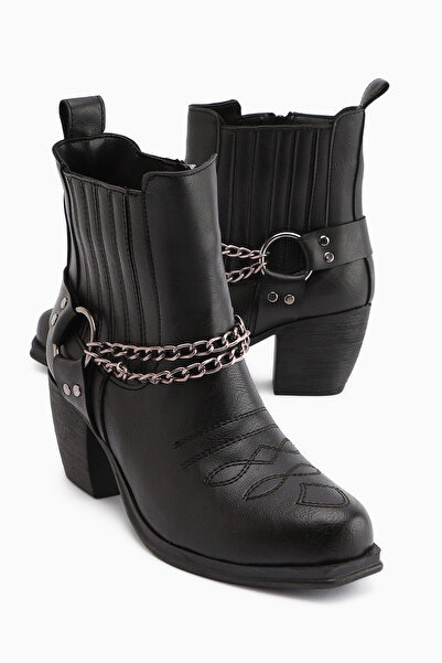 Limoya Deana Black Embroidered Women's Western Boots