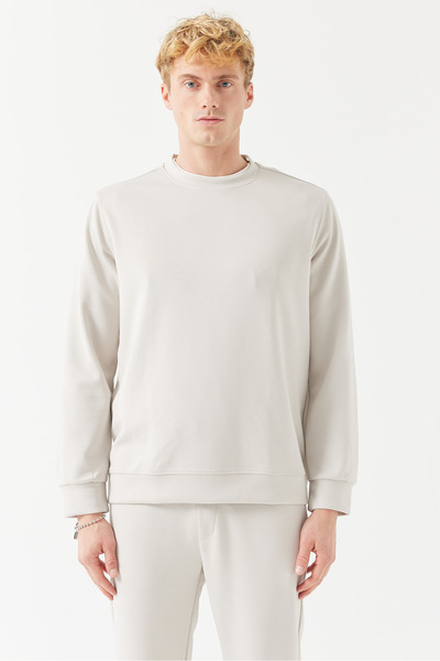 PAULMARK Men's Crew Neck Basic Sweat Top