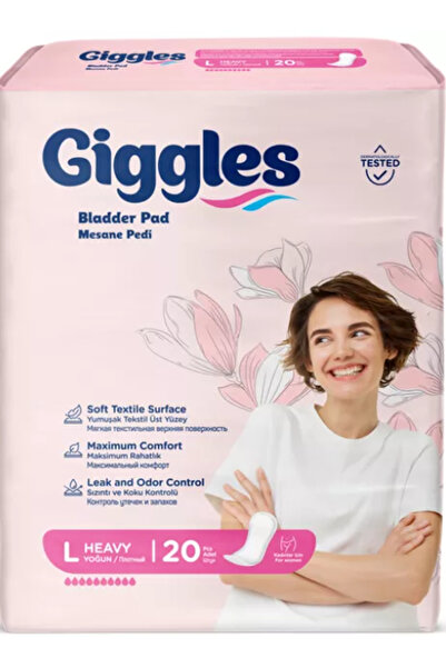 giggles Women's Incontinence Pads, Size L, 20 pcs